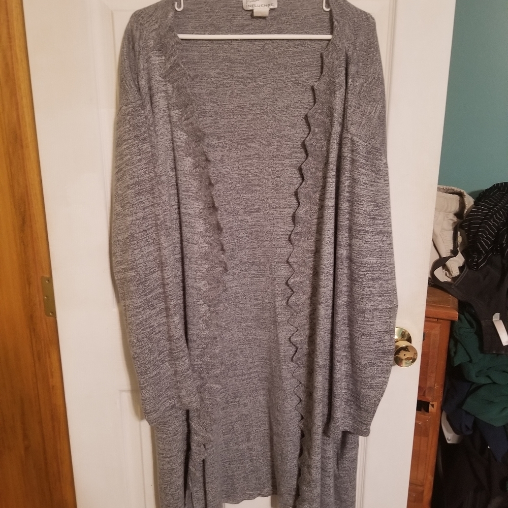 Gray Duster Cardigan
